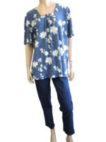 Cafe Pull on Jeans (Style 2062) - sizes 12 - 34 (Blue or Black Denim)