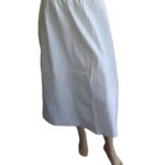 Cafe stretch Cotton Gored Skirt (Black, White, Purple or Sand)