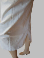 Cafe Stretch Denim Skirt in denim, black & white - Image 5