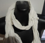 Crushed cotton-poly scarf - Image 2