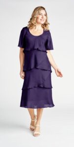Vivid Layered Chiffon Dress (Many Colours) - Image 2